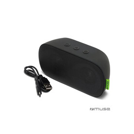 M-370 DJ | Muse 6W Bluetooth Speaker With Ambiance Light - Schwarz bedrucken, Art.-Nr. LT45802-N0002
