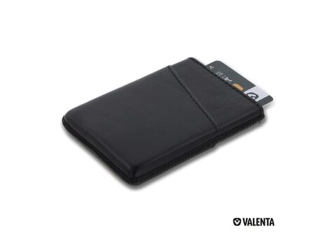 7219 | Valenta Card Case Pocket Duo - Schwarz bedrucken, Art.-Nr. LT48905-N0002