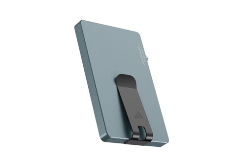 587518 Valenta Cardprotector Aluminium Magsafe with money clip - Gun metal - dark bedrucken, Art.-Nr. LT48911-N0035
