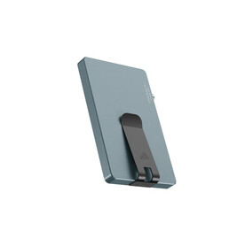 587518 Valenta Cardprotector Aluminium Magsafe with money clip - Gun metal - dark bedrucken, Art.-Nr. LT48911-N0035