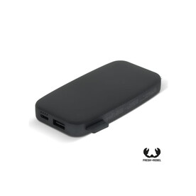 2PB6100 | Fresh &amp;#039;n Rebel Powerbank 6.000mAh USB-C - Dunkelgrau bedrucken, Art.-Nr. LT49401-N0060