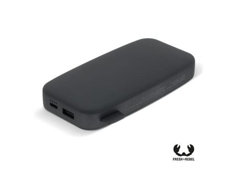 2PB12100 | Fresh 'n Rebel Powerbank 12000mAh USB-C Schnellladung 20W - Dunkelgrau bedrucken, Art.-Nr. LT49402-N0060