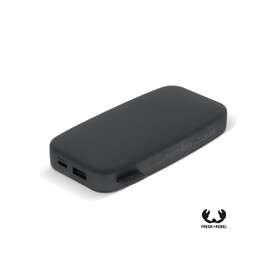 2PB12100 | Fresh &amp;#039;n Rebel Powerbank 12000mAh USB-C Schnellladung 20W - Dunkelgrau bedrucken, Art.-Nr. LT49402-N0060
