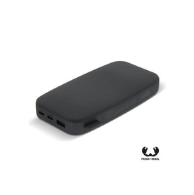2PB18100 | Fresh &amp;#039;n Rebel Powerbank 18000mAh USB-C Fast Charging 20W - Dunkelgrau bedrucken, Art.-Nr. LT49403-N0060