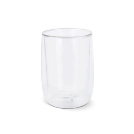 Doppelwandiges Kaffeeglas Marian 320 ml - Transparent bedrucken, Art.-Nr. LT50551-N0004
