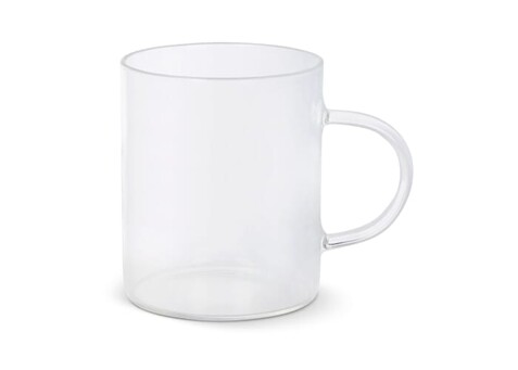 Kaffeeglas mit Henkel Vardez 180 ml - Transparent bedrucken, Art.-Nr. LT50571-N0004