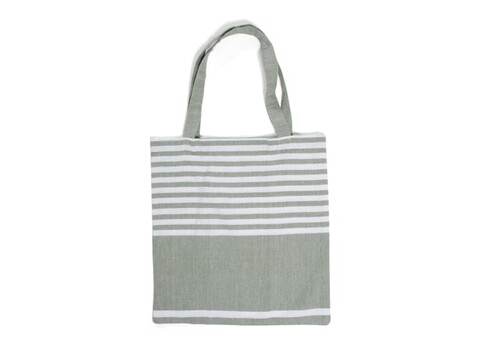 Sagaform Ella Hamam Baumwolltasche 41x38 cm - Grün bedrucken, Art.-Nr. LT52000-N0031