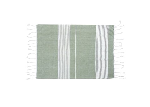 Sagaform Ella Hamam-Handtuch Bio-Baumwolle 50x70cm - Grün bedrucken, Art.-Nr. LT52004-N0031