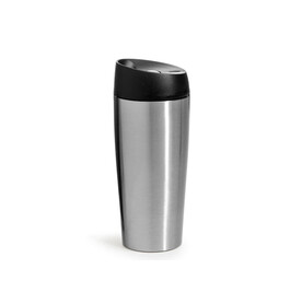 Sagaform Loke Reisebecher Groß 400ml - Silber bedrucken, Art.-Nr. LT52111-N0005