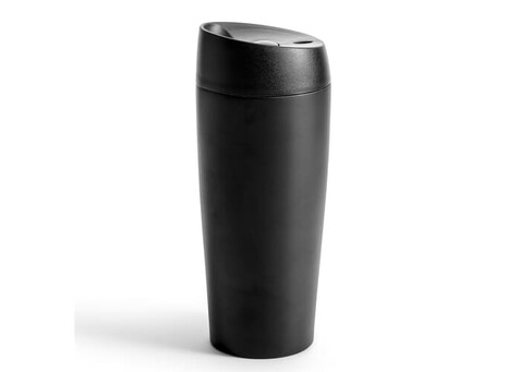 Sagaform Loke Reisebecher Groß 400ml - Schwarz bedrucken, Art.-Nr. LT52111-N0002