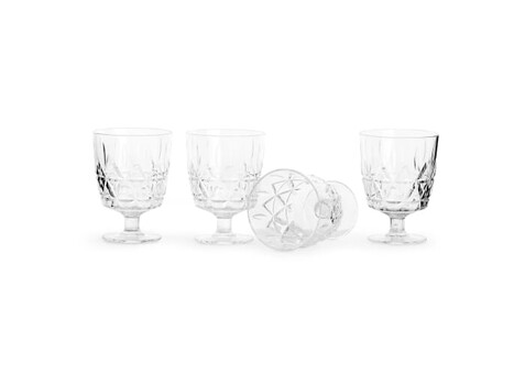 Sagaform Acryl picknickglas, 300ml 4er Set - Transparent bedrucken, Art.-Nr. LT52116-N0004