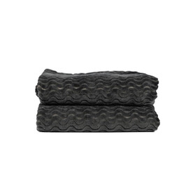 Sagaform Agnes Fleece Plaid 130x170 cm - Dunkelgrau bedrucken, Art.-Nr. LT52123-N0060