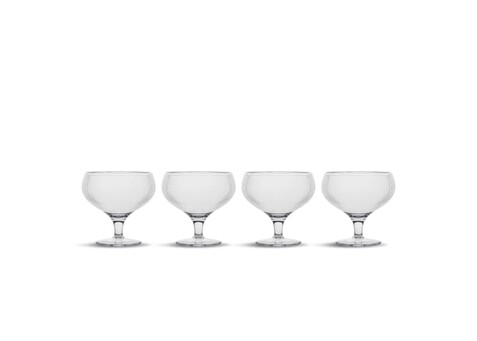 Billi Coupe Glas 300 ml 4er-Set - Transparent bedrucken, Art.-Nr. LT52246-N0004