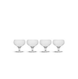 Billi Coupe Glas, 4er-Set aus rPET - Transparent bedrucken, Art.-Nr. LT52246-N0004