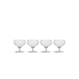 Billi Coupe Glas, 4er-Set aus rPET - Transparent bedrucken, Art.-Nr. LT52246-N0004