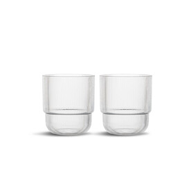 Billi Wasserglas 400 ml 2er Set - Transparent bedrucken, Art.-Nr. LT52249-N0004