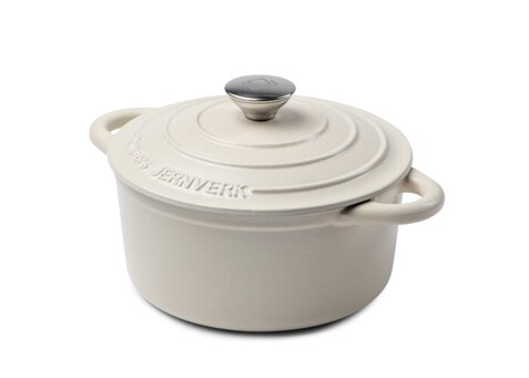 Orrefors Jernverk Große emaillierte Kasserolle 5L - Cream bedrucken, Art.-Nr. LT54011-N0057