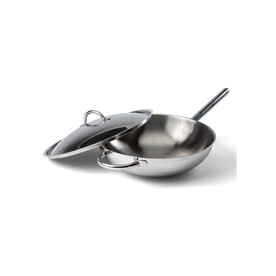 Orrefors Jernverk Wokpfanne 32cm - Silber bedrucken, Art.-Nr. LT54023-N0005 Orrefors Jernverk Wokpfanne 32cm - Silber bedrucken, Art.-Nr. LT54023-N0005