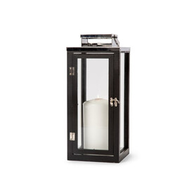 Orrefors Jernverk Laterne aus Holz - Schwarz bedrucken, Art.-Nr. LT54029-N0002
