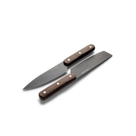 Orrefors Jernverk 2er-Set Messer, schwarz & Holz - Schwarz bedrucken, Art.-Nr. LT54034-N0002 Orrefors Jernverk 2er-Set Messer, schwarz & Holz - Schwarz bedrucken, Art.-Nr. LT54034-N0002