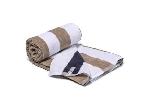Lord Nelson Strandtuch 80x160 cm - Weiss / Terra bedrucken, Art.-Nr. LT54305-N0125