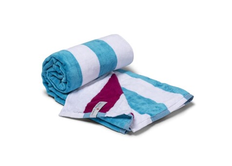 Lord Nelson Strandtuch 80x160 cm - Weiss / Hellblau bedrucken, Art.-Nr. LT54305-N0112