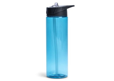 Lord Nelson Wasserflasche mit Strohhalm 700ml - Hellblau bedrucken, Art.-Nr. LT54306-N0012