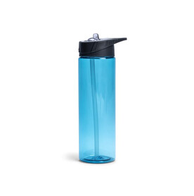 Lord Nelson Wasserflasche mit Strohhalm 700ml - Hellblau bedrucken, Art.-Nr. LT54306-N0012