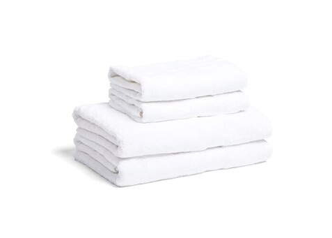 Lord Nelson Fairtrade Handtuch 70x130cm 3er Set - Weiss bedrucken, Art.-Nr. LT54308-N0001
