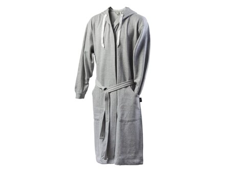 Kosta Linnewafveri Bademantel College S/M - Grau bedrucken, Art.-Nr. LT54500-N0061