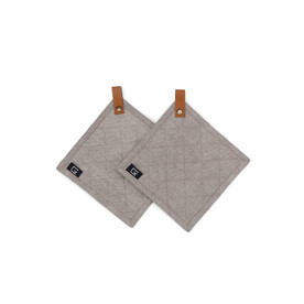 Kosta Linnewäfveri 2er-Pack Topflappen - Grau bedrucken, Art.-Nr. LT54510-N0061 Kosta Linnewäfveri 2er-Pack Topflappen - Grau bedrucken, Art.-Nr. LT54510-N0061
