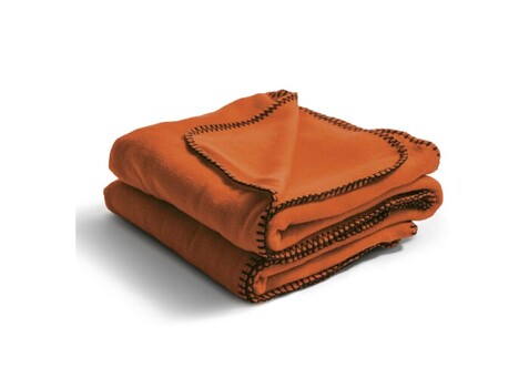 Nightingale Fleecepläd 130x170 cm - Orange bedrucken, Art.-Nr. LT54900-N0026