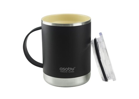Asobu Ultimate Becher mit Puramic 360ml - Schwarz bedrucken, Art.-Nr. LT55505-N0002