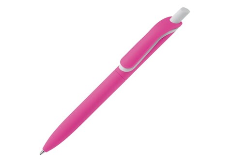 Kugelschreiber Click-Shadow Soft-Touch Hergestellt in Deutschland - Rosa bedrucken, Art.-Nr. LT80120-N0076
