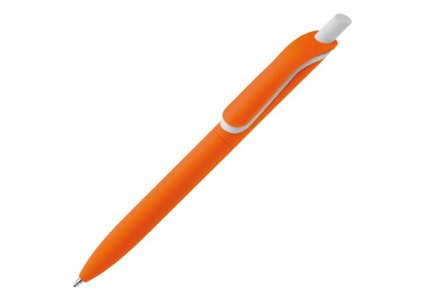 Kugelschreiber Click-Shadow Soft-Touch Hergestellt in Deutschland - Orange bedrucken, Art.-Nr. LT80120-N0026
