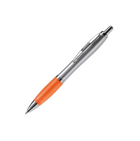 Kugelschreiber Hawaï Silver - Silber / Orange bedrucken, Art.-Nr. LT80422-N0526 Kugelschreiber Hawaï Silver - Silber / Orange bedrucken, Art.-Nr. LT80422-N0526