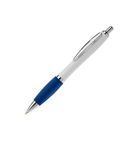 Kugelschreiber Hawaï weiß - Weiss / Dunkelblau bedrucken, Art.-Nr. LT80432-N0110 Kugelschreiber Hawaï weiß - Weiss / Dunkelblau bedrucken, Art.-Nr. LT80432-N0110
