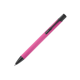 Kugelschreiber Alicante Softtouch - Rosa / Schwarz bedrucken, Art.-Nr. LT80537-N7602