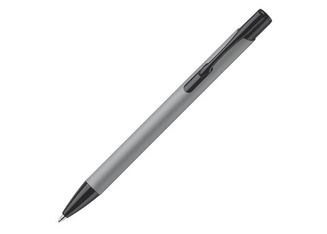 Kugelschreiber Alicante Soft Touch - Grau / Schwarz bedrucken, Art.-Nr. LT80537-N6102