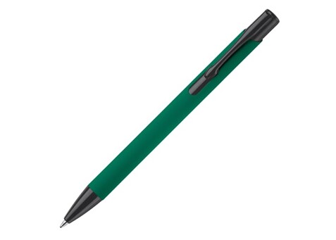 Kugelschreiber Alicante Soft Touch - Dunkelgrün / Schwarz bedrucken, Art.-Nr. LT80537-N3002
