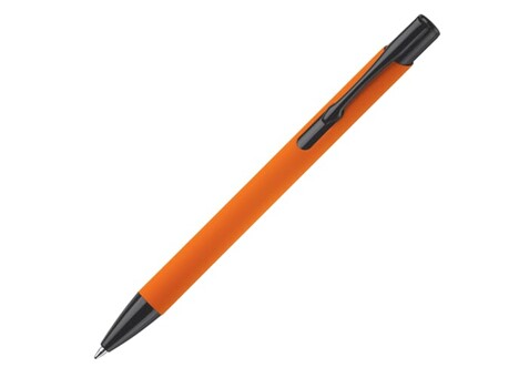 Kugelschreiber Alicante Soft Touch - Orange / Schwarz bedrucken, Art.-Nr. LT80537-N2602