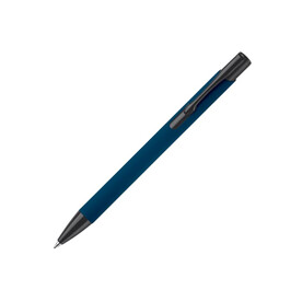 Kugelschreiber Alicante Soft Touch - Dunkelblau / Schwarz bedrucken, Art.-Nr. LT80537-N1002 Kugelschreiber Alicante Soft Touch - Dunkelblau / Schwarz bedrucken, Art.-Nr. LT80537-N1002