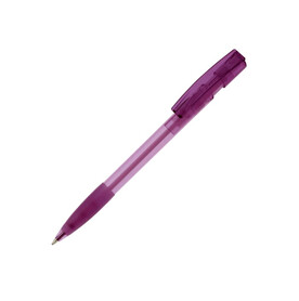 Kugelschreiber Nash Transparent mit Gummigriff - Transparent Violett bedrucken, Art.-Nr. LT80802-N0472 Kugelschreiber Nash Transparent mit Gummigriff - Transparent Violett bedrucken, Art.-Nr. LT80802-N0472