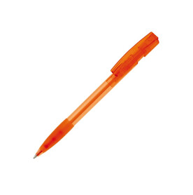 Kugelschreiber Nash Transparent mit Gummigriff - Transparent Orange bedrucken, Art.-Nr. LT80802-N0426 Kugelschreiber Nash Transparent mit Gummigriff - Transparent Orange bedrucken, Art.-Nr. LT80802-N0426