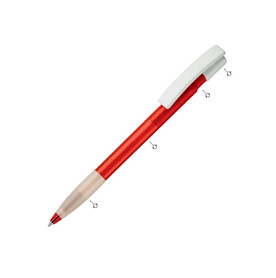 Kugelschreiber Nash Combi mit Gummigriff - Weiß/transparent / Neon Sortiment bedrucken, Art.-Nr. LT80803-N0999