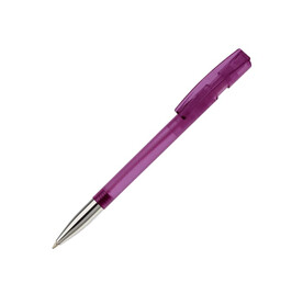 Kugelschreiber Nash Transparent mit Metallspitze - Transparent Violett bedrucken, Art.-Nr. LT80805-N0472 Kugelschreiber Nash Transparent mit Metallspitze - Transparent Violett bedrucken, Art.-Nr. LT80805-N0472