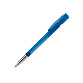Kugelschreiber Nash Transparent mit Metallspitze - Transparent Blau bedrucken, Art.-Nr. LT80805-N0411 Kugelschreiber Nash Transparent mit Metallspitze - Transparent Blau bedrucken, Art.-Nr. LT80805-N0411