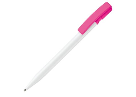 Kugelschreiber Nash Hardcolour - Weiss / Rosé bedrucken, Art.-Nr. LT80815-N0176