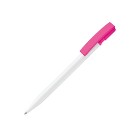 Kugelschreiber Nash Hardcolour - Weiss / Rosé bedrucken, Art.-Nr. LT80815-N0176 Kugelschreiber Nash Hardcolour - Weiss / Rosé bedrucken, Art.-Nr. LT80815-N0176