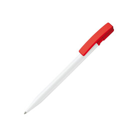 Kugelschreiber Nash Hardcolour - Weiss / Rot bedrucken, Art.-Nr. LT80815-N0121 Kugelschreiber Nash Hardcolour - Weiss / Rot bedrucken, Art.-Nr. LT80815-N0121